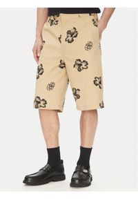 Hugo - HUGO Szorty materiałowe Damo242 50542159 Beżowy Baggy Fit. Kolor: beżowy. Materiał: bawełna