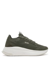 BOSS Sneakersy Ttnm Evo 50536413 Zielony. Kolor: zielony. Materiał: materiał