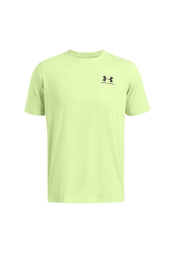 T-shirt męski Under Armour UA M Sportstyle Lc Ss - zielony. Kolor: zielony. Materiał: bawełna, poliester, materiał. Wzór: nadruk