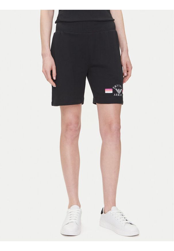 Emporio Armani Underwear Szorty sportowe EW000496 AF10882 UC001 Czarny Loose Fit. Kolor: czarny. Materiał: bawełna