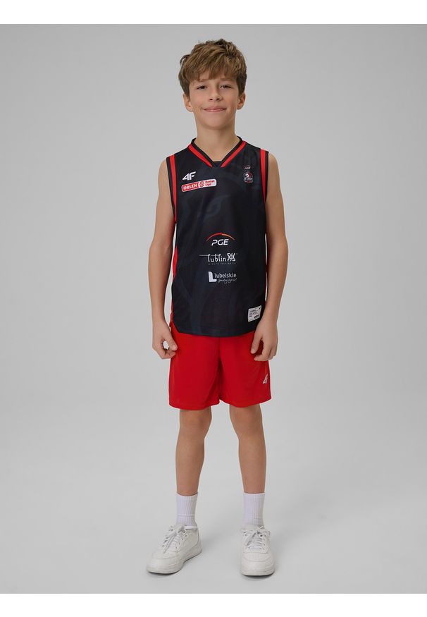 4f - 4F Koszulka meczowa replika wyjazdowa z sezonu 2025/26 dziecięca 4F x Start Lublin - czarna 122/128 (6-8 lat). Kolor: czarny. Materiał: materiał. Wzór: nadruk. Sezon: lato. Sport: fitness