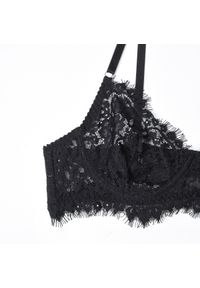 Intica - Komplet bielizny z ozdobną lamówką i luksusowym wykończeniem Domitilla. Kolor: czarny. Materiał: materiał #7