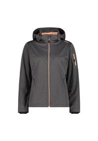 Kurtka damska turystyczna CMP 39A5016M. Typ kołnierza: kaptur. Kolor: brązowy. Materiał: softshell. Sport: turystyka piesza #1