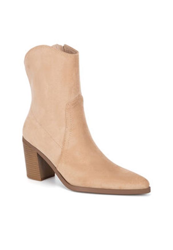 Jenny Fairy Kowbojki WFA2812-1 Beżowy. Kolor: beżowy. Materiał: materiał