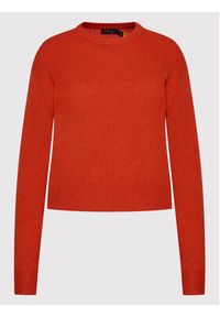 Polo Ralph Lauren Sweter 211872736001 Czerwony Regular Fit. Typ kołnierza: polo. Kolor: czerwony. Materiał: wełna #5