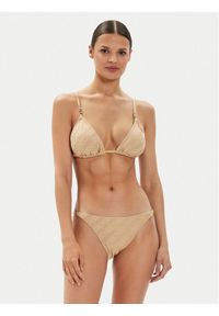 MICHAEL Michael Kors Dół od bikini MM13095 Beżowy. Kolor: beżowy. Materiał: syntetyk #1