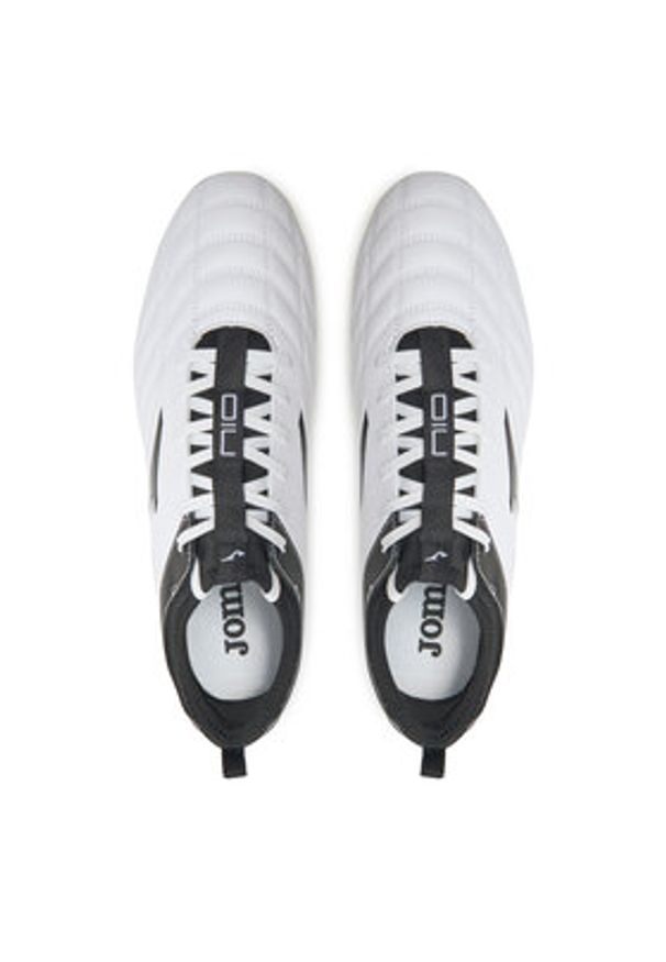 Joma Buty do piłki nożnej Numero-10 Firm Ground N10W2402FG Biały. Kolor: biały. Materiał: skóra