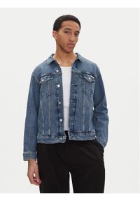 Calvin Klein Jeans Kurtka jeansowa J30J327588 Niebieski Slim Fit. Kolor: niebieski. Materiał: bawełna #1