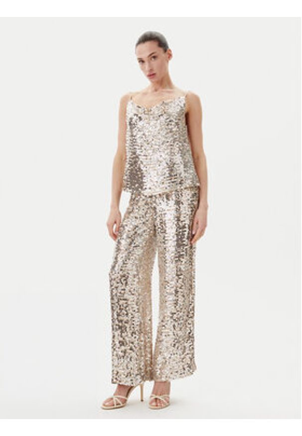 Bruuns Bazaar Top Meria BBW4389 Srebrny Loose Fit. Kolor: srebrny. Materiał: wiskoza