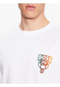 BOSS - Boss T-Shirt 50491723 Biały Relaxed Fit. Kolor: biały. Materiał: bawełna #6
