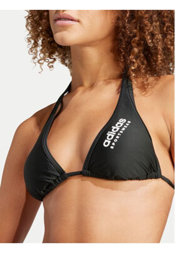Adidas - adidas Bikini Neckholder IU0758 Czarny. Kolor: czarny. Materiał: syntetyk