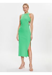 MSGM Sukienka letnia 3441MDA61 237120 Zielony Slim Fit. Kolor: zielony. Materiał: bawełna. Sezon: lato #1