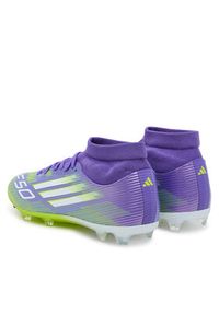 Adidas - adidas Buty do piłki nożnej F50 League Mid Firm/Multi-Ground Boots JI0886 Fioletowy. Kolor: fioletowy. Materiał: materiał #5