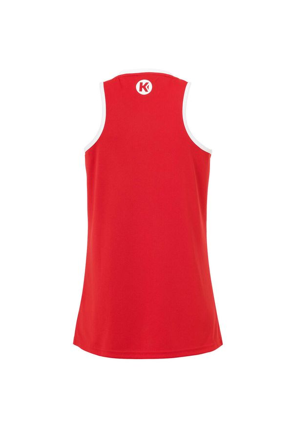 KEMPA - Damska koszulka typu tank top Kempa Player. Kolor: biały, czerwony, wielokolorowy. Wzór: kolorowy