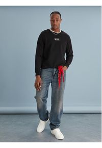 Kappa Bluza Authentic Nymphe 321Y1MW Czarny Comfort Fit. Kolor: czarny. Materiał: bawełna #4