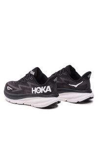 HOKA - Hoka Buty do biegania Clifton 9 Wide 1127896 Czarny. Kolor: czarny. Materiał: mesh, materiał #2