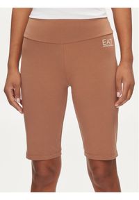 EA7 Emporio Armani Szorty sportowe 3DTS53 TJ01Z 1731 Brązowy Regular Fit. Kolor: brązowy. Materiał: bawełna #1