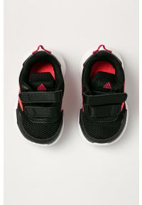 Adidas - adidas - Buty dziecięce Tensaur Run I. Nosek buta: okrągły. Zapięcie: rzepy. Kolor: czarny. Materiał: guma. Sport: bieganie