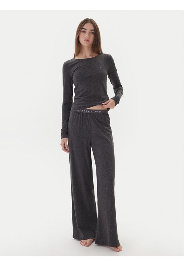 TOMMY HILFIGER - Tommy Hilfiger Piżama UW0UW06230 Szary. Kolor: szary. Materiał: bawełna