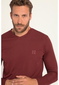 JAY-PI - Męska Trekkingowa koszula FLEXNAMIC® outdoor długi rękaw. Kolekcja: plus size. Kolor: czerwony. Materiał: poliester, materiał. Długość rękawa: długi rękaw. Długość: długie. Sport: outdoor