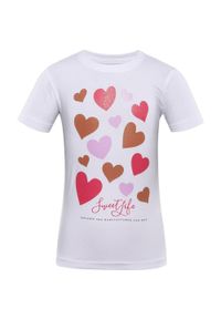 Naak - T-shirt Dziecięcy Nax Loreto 116-122 z Miękkiej Bawełny z Kolorowym Nadrukiem. Kolor: wielokolorowy. Materiał: bawełna. Wzór: kolorowy, nadruk