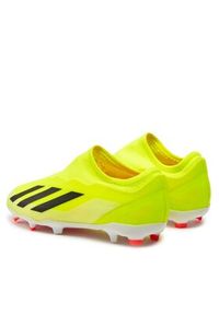 Adidas - adidas Buty X Crazyfast League Laceless Firm Ground Boots IF0689 Żółty. Kolor: żółty. Materiał: materiał, mesh #2