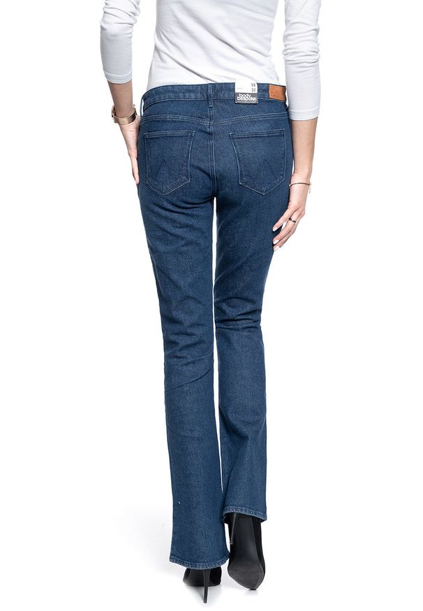 Wrangler - SPODNIE DAMSKIE WRANGLER BOOTCUT DEEP SEA W28BWB12S 112128247
