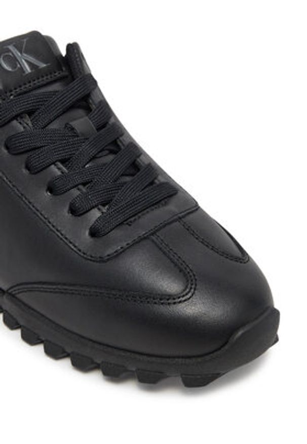 Calvin Klein Jeans Sneakersy Low Profile Runner YW0YW01751 Czarny. Kolor: czarny. Materiał: skóra