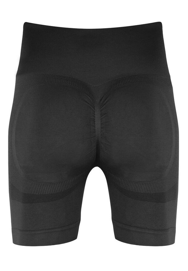 BESHAPED - Szorty fitness damskie Beshaped Power Up! Modelujące. Kolor: czarny. Materiał: nylon. Sport: fitness