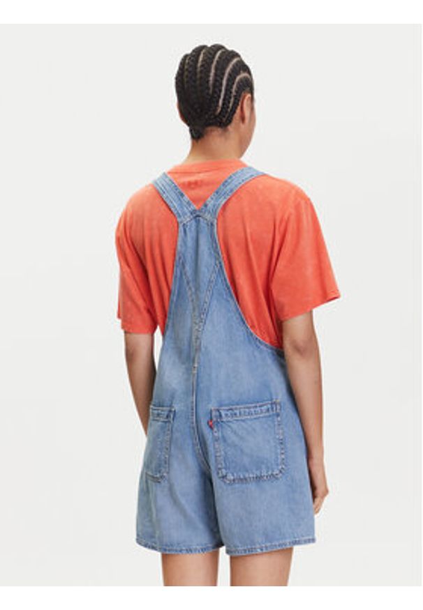 Levi's® Ogrodniczki Utility 001UY-0000 Niebieski Loose Fit. Kolor: niebieski. Materiał: bawełna