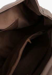 Renee - Szara Duża Torebka na Ramię z Regulowanym Dodatkowym Paskiem Zemeriana. Kolor: szary. Rozmiar: duże. Styl: klasyczny, casual, elegancki. Rodzaj torebki: na ramię #3