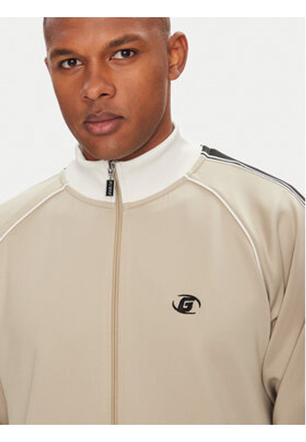 Guess Bluza Z5YQ21 KCRU2 Beżowy Regular Fit. Kolor: beżowy. Materiał: syntetyk