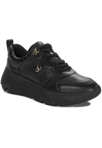 Buty do chodzenia damskie Geox D36UFE00085C9999. Kolor: czarny, wielokolorowy. Materiał: syntetyk, skóra, materiał. Szerokość cholewki: normalna. Sport: turystyka piesza