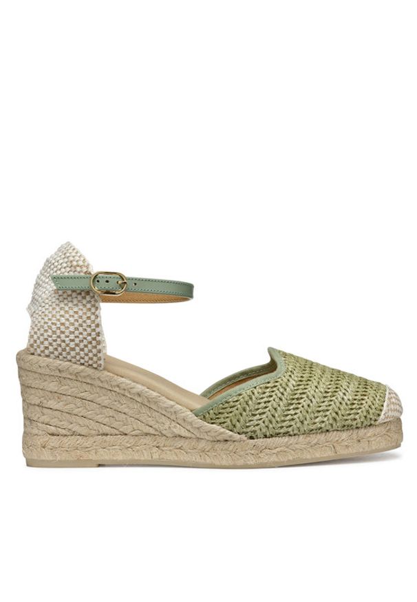 Geox Espadryle Gelsa Low D55NGE 02MLM C3002 Zielony. Kolor: zielony. Materiał: materiał