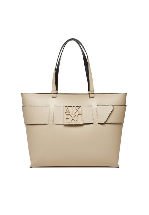 Torebka Armani Exchange. Kolor: beżowy