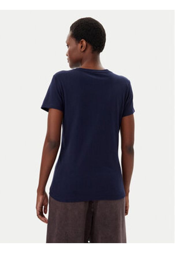 GAP - Gap T-Shirt 729555-00 Granatowy Regular Fit. Kolor: niebieski. Materiał: bawełna