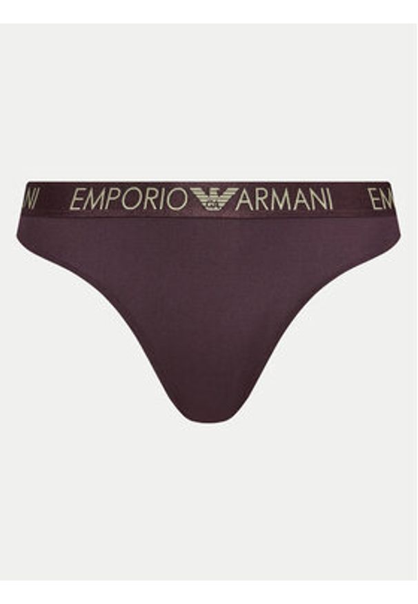 Emporio Armani Underwear Komplet 2 par stringów 163333 4F235 05093 Fioletowy. Kolor: fioletowy. Materiał: syntetyk