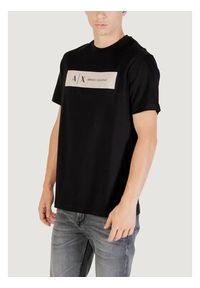 Armani Exchange T-Shirt XM001425 AF10361 UC001 Czarny Regular Fit. Kolor: czarny. Materiał: bawełna #4