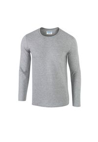 GILDAN - Koszulka Z Długim Rękawem Unisex Softstyle Dla Dorosłych. Kolor: szary. Długość rękawa: długi rękaw. Długość: długie. Sport: turystyka piesza #1