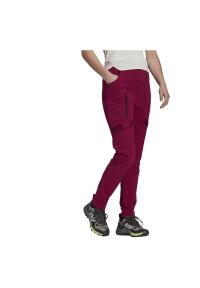 Adidas - Spodnie damskie trekkingowe adidas Terrex Zupahike GI7164. Materiał: materiał, elastan, skóra, tkanina, poliester. Wzór: ze splotem. Sport: turystyka piesza, wspinaczka #4