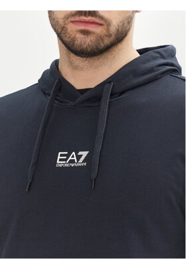 EA7 Emporio Armani Dres 8NPV64 PJVRZ 1562 Granatowy Regular Fit. Kolor: niebieski. Materiał: bawełna