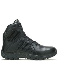 Buty Bates Shock 6 Side Zip E07006 - czarne. Zapięcie: zamek. Kolor: czarny. Materiał: nylon, skóra. Szerokość cholewki: normalna