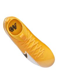 Buty piłkarskie Nike Superfly 7 Academy Mg Jr AT8120-801 wielokolorowe pomarańcze i czerwienie. Kolor: wielokolorowy. Materiał: materiał, tkanina, syntetyk. Szerokość cholewki: normalna. Sezon: jesień. Sport: piłka nożna #6