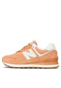 New Balance Sneakersy WL574NB Pomarańczowy. Kolor: pomarańczowy. Materiał: skóra, zamsz. Model: New Balance 574