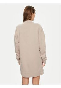 Calvin Klein Jeans Sukienka dzianinowa J20J224834 Beżowy Relaxed Fit. Kolor: beżowy. Materiał: bawełna, syntetyk #5