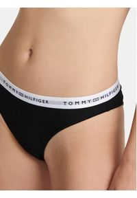 TOMMY HILFIGER - Tommy Hilfiger Stringi UW0UW05875 Czarny. Kolor: czarny. Materiał: bawełna #2
