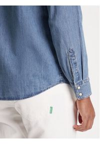 United Colors of Benetton - United Colors Of Benetton Koszula jeansowa 5RZKUQ03F Niebieski Regular Fit. Kolor: niebieski. Materiał: bawełna #5