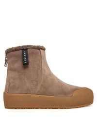 Inuikii Botki Cortina 1002.020.0011 Beżowy. Kolor: beżowy. Materiał: zamsz, skóra