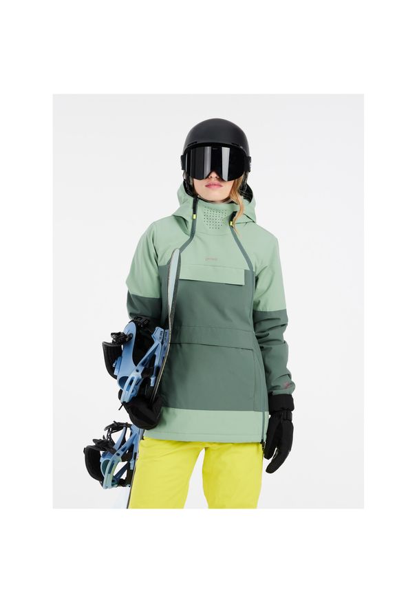 Protest - Kurtka narciarska/snowboardowa z kapturem damska PROTEST Prtditsy. Typ kołnierza: kaptur. Kolor: zielony. Materiał: puch. Sport: narciarstwo, snowboard