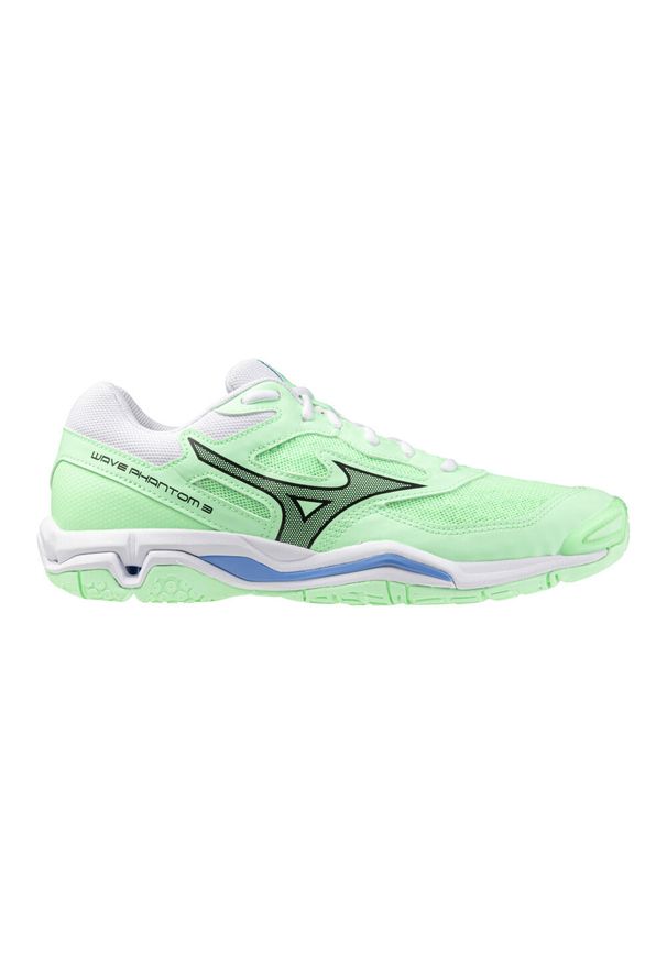 Buty halowe Mizuno Wave Phantom. Kolor: czarny, zielony, wielokolorowy. Model: Mizuno Wave. Sport: piłka ręczna